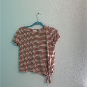 Simple brown/white striped shirt